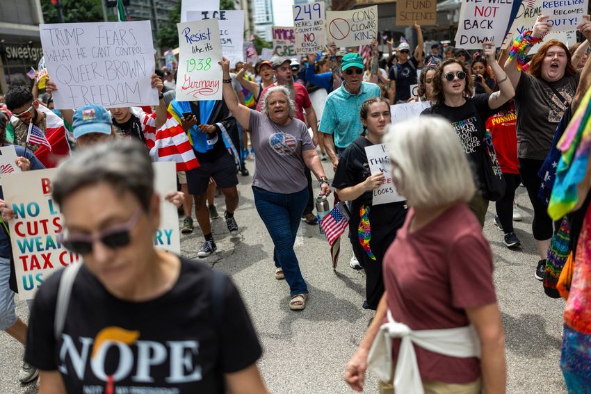 No Kings Nationwide Protest in Houston